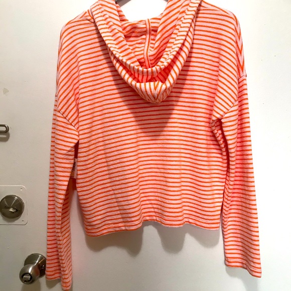 Love by Gap textured h terry pink star hoodie Medium - Picture 2 of 8